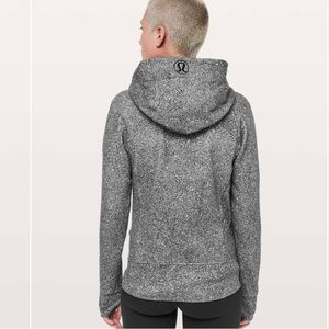 Lululemon Scuba Hoodie Light Cotton Fleece
Luminesce Splatter White Black Size 8
